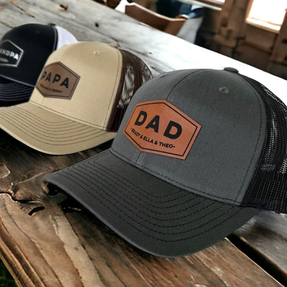 Personalized Dad Trucker Hat, Custom Father's Day Gift.