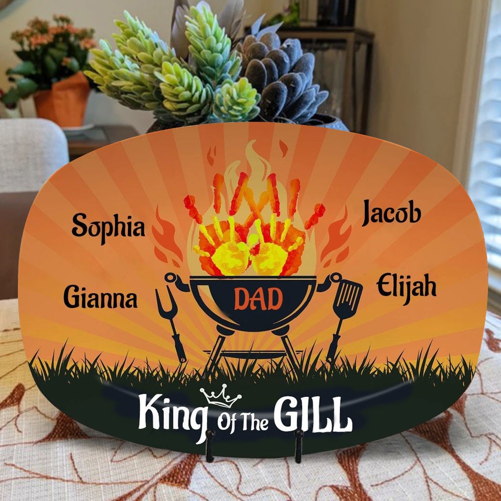 Personalized Daddy's Grilling Plate Father's Day Gift