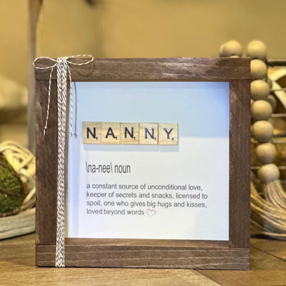  Nanny Sign, Godmother Day, Mother's Day Gift, Grandmother Gift, Grandmother Frame, Godmother Gift