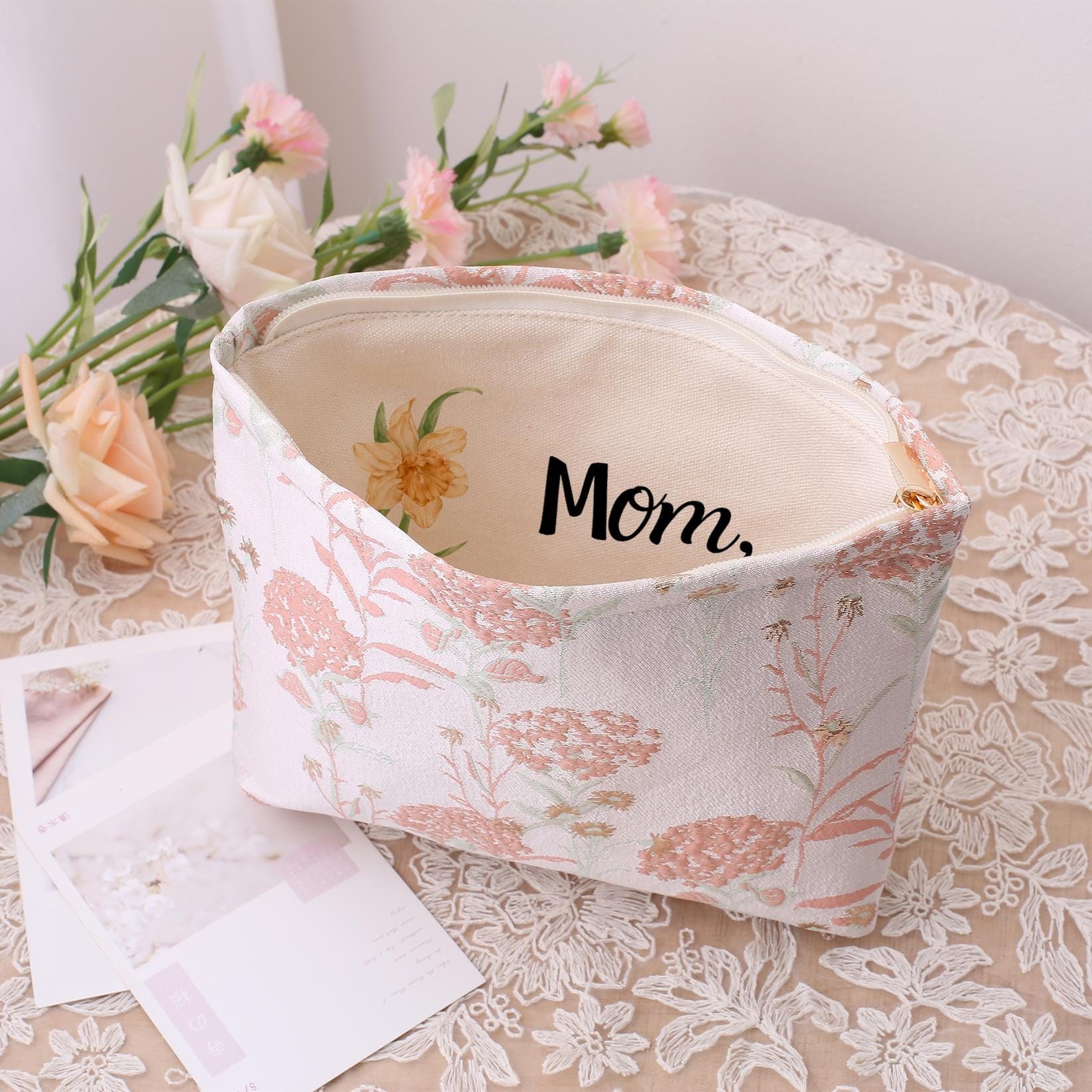 Handmade Photo Lined Purse for Mother's Day.