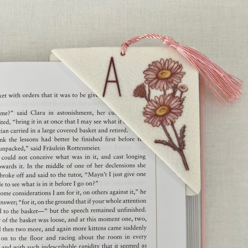 Birth Flower Bookmark,Xmas Gifts,Book Lover Gift