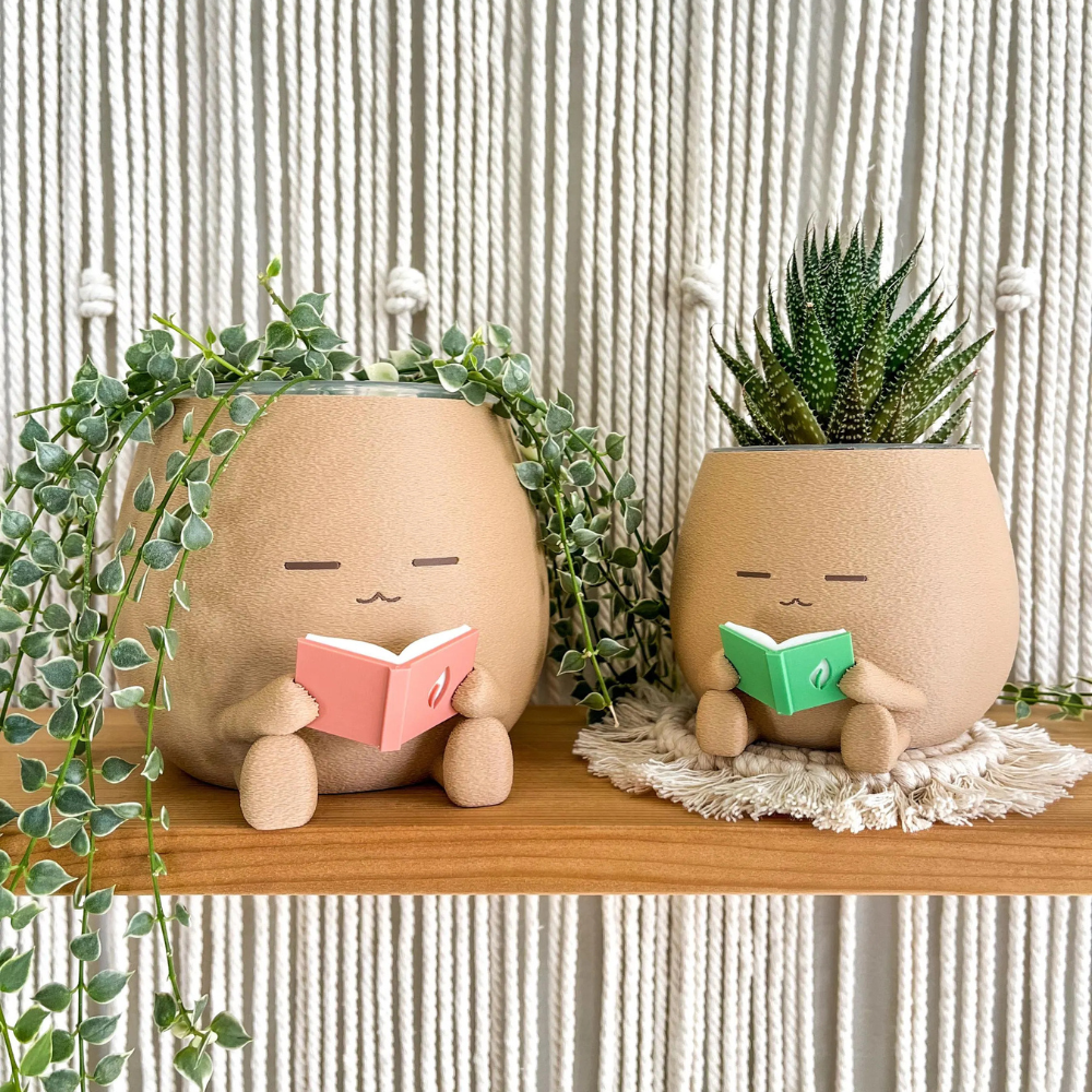 Unique Plant Pot Reading,Christmas Gift for Her.