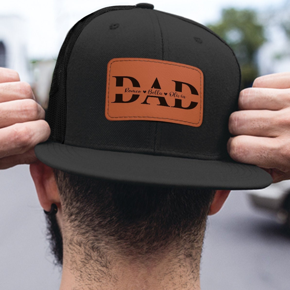 Personalized Dad Trucker Hat, Custom Father's Day Gift.