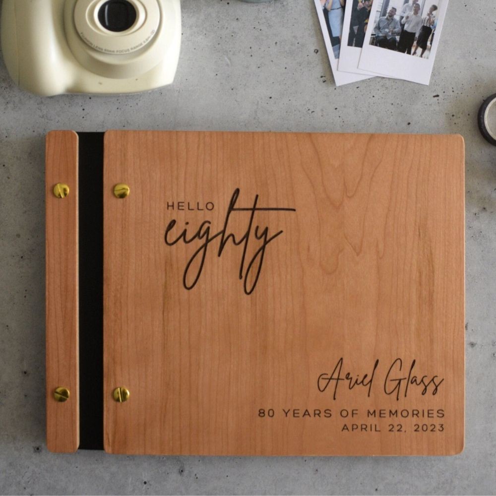Birthday Guest Book / Personalized 40th, 50th, 60th, 70th Birthday Guestbook / Gift for men and women