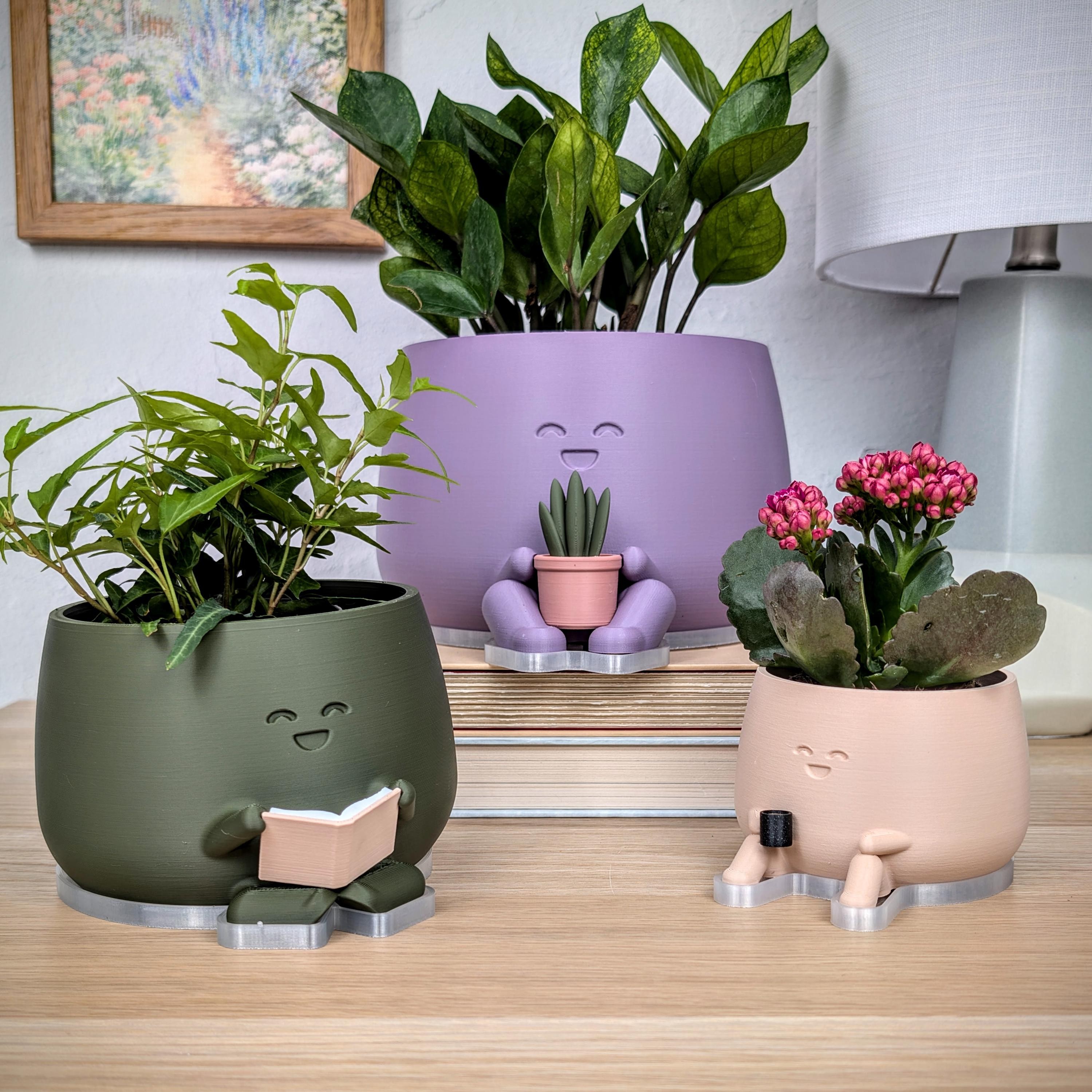 Unique Plant Pot Reading,Christmas Gift for Her.