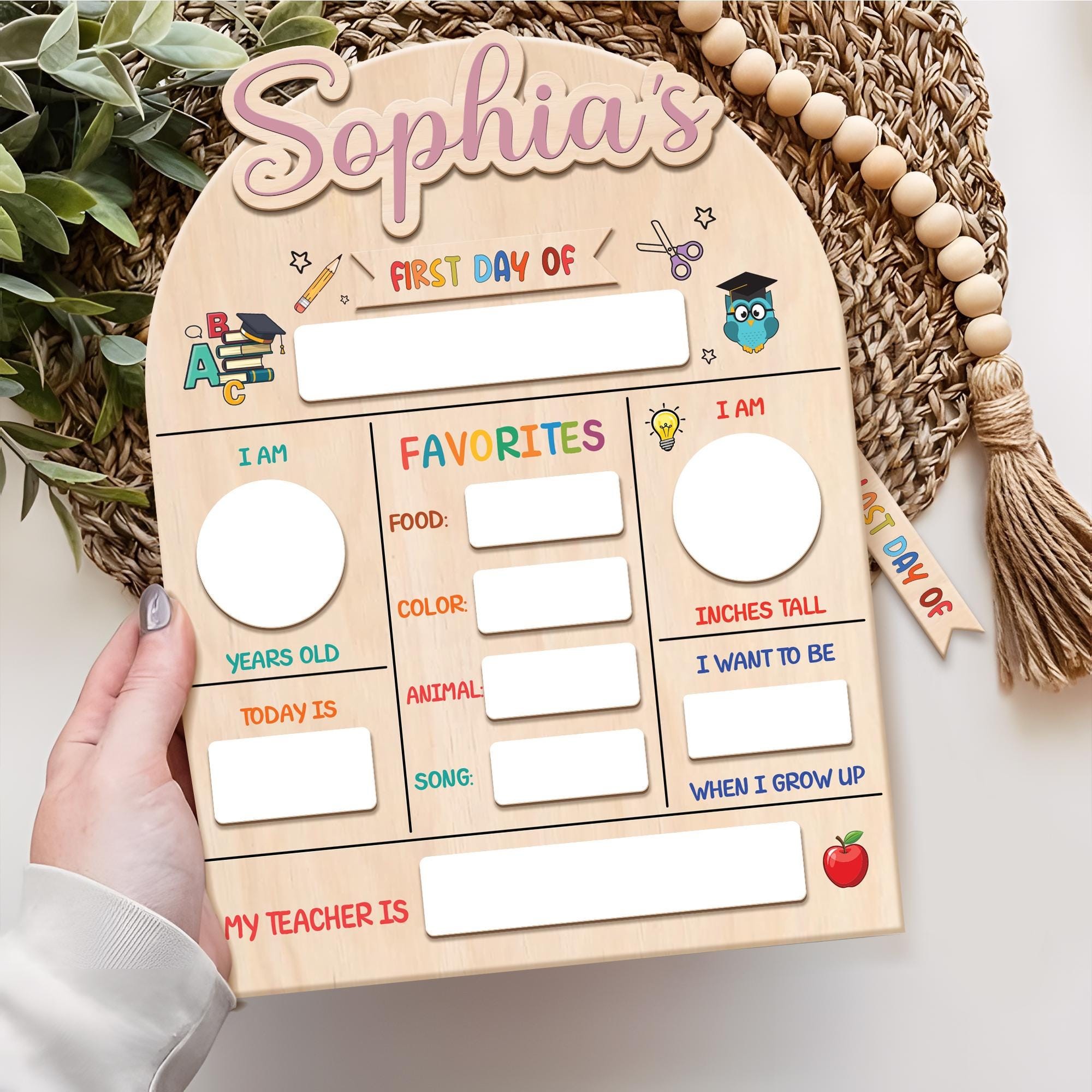 This is the perfect first/last day of sign! Chalkboard, Reusable