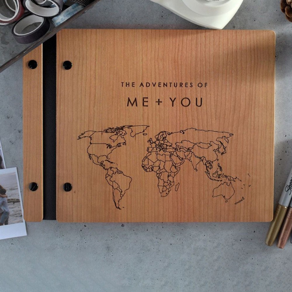 Adventure Book Scrapbook Couples Gift for Boyfriend, Anniversary Gifts Couples, Valentines Day Gift for Him