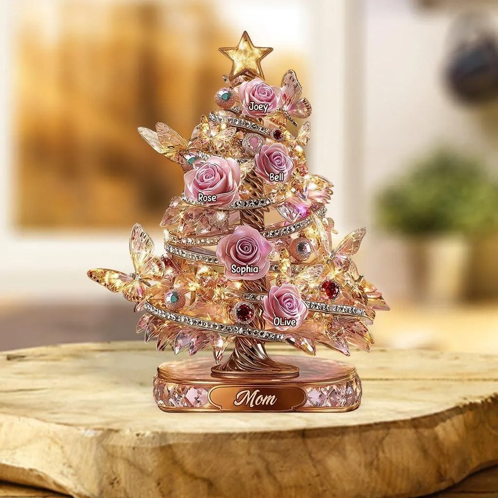 Rose Mothers Day Acrylic Plaque, Personalized Gift for Mom, Custom Shaped Mother Keepsake