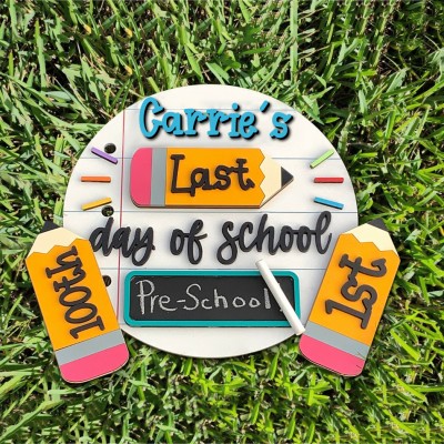 This is the perfect first/last day of sign! Chalkboard, Reusable
