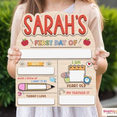 This is the perfect first/last day of sign! Chalkboard, Reusable
