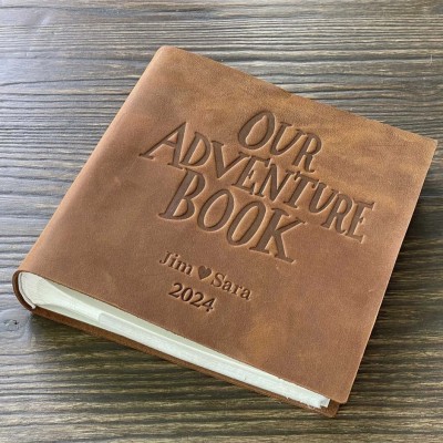 Our Personalized Leather Adventure Album for your Valentine's Day Anniversary for her or him!