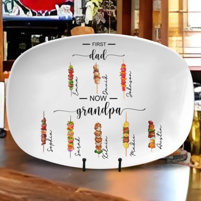 Personalized Daddy's Grilling Plate Father's Day Gift