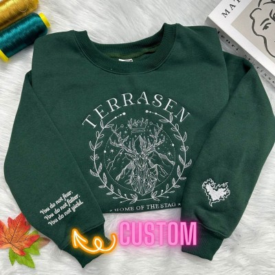 Fourth Wing Embroider Sweatshirt, Custom Basgiath War College,Gift for Readers.