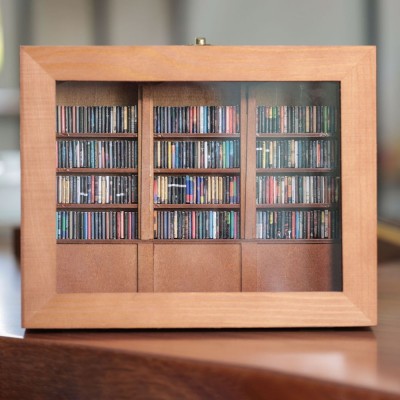 Anxiety Bookshelf Selected,Book Lover Gift,miniature model bookshelves.Study Decoration