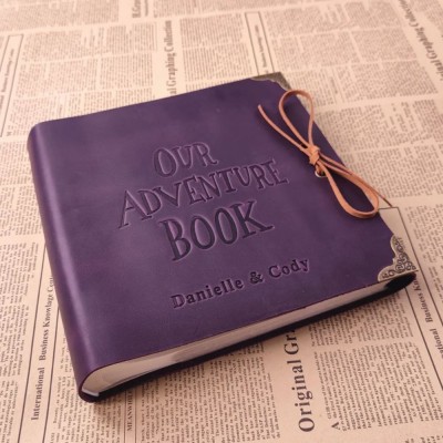Our Personalized Leather Adventure Album for your Valentine's Day Anniversary for her or him!