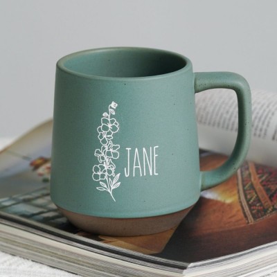 Custom Coffee Mug Birth Flower Mug,Christmas Gifts Ideas.