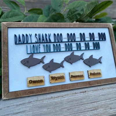 Daddy Kids Birthday Father's Day 1-10 Superhero Gift Personalized Frame
