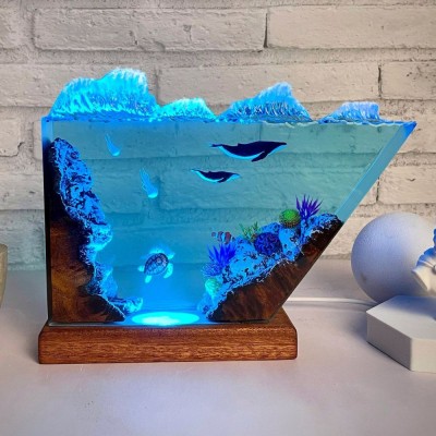 Pre-order: TOTK Link and Sky Islands Night light - Resin Wood Gamers Desk Decor, Ideal Gifts for Office