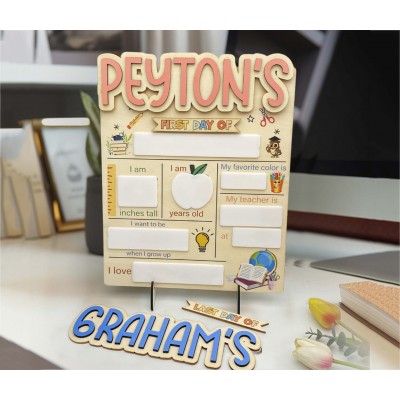 This is the perfect first/last day of sign! Chalkboard, Reusable