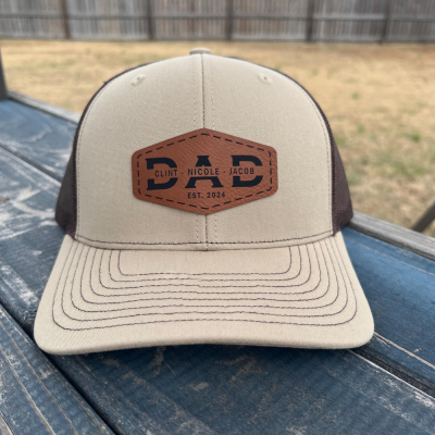 Personalized Dad Trucker Hat, Custom Father's Day Gift.