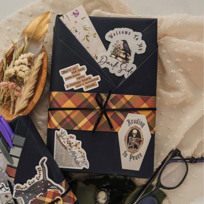 Blind Date With a Book, Fall Aesthetic, Personalized Bookish Gifts for Readers, Spooky Book Lover Gift.