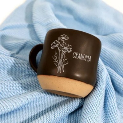 Custom Coffee Mug Birth Flower Mug,Christmas Gifts Ideas.
