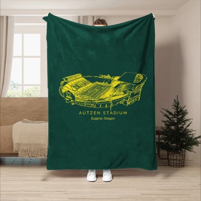 Autzen Stadium - Oregon Ducks football,College Football Blanket.