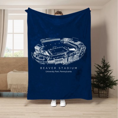 Beaver Stadium - College Football Blanket – Ballsgamegift.