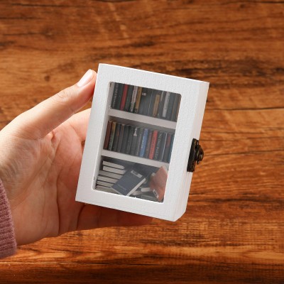 Personalized Pocket Edition Anxiety Bookcase, MINI bookcase, Book Lover Gift, Study Decoration