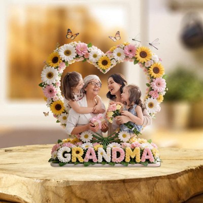 Personalized Mother Custom Shaped Acrylic Plaque Gift For Love Mom, Grandma