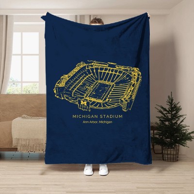 Michigan Stadium - College Football Blanket.