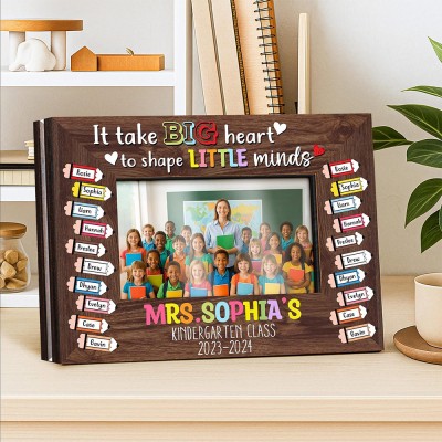 Custom Teacher Crayon Magnet, Crayon Shaker Magnet With Kids Names.