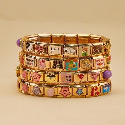 Custom Italian Charm Bracelet Gold Italy Charms Bracelet Vintage Best Friend Bracelet